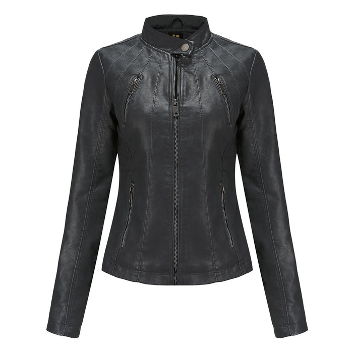 Short ladies leather jacket DJFShopping/Fashion