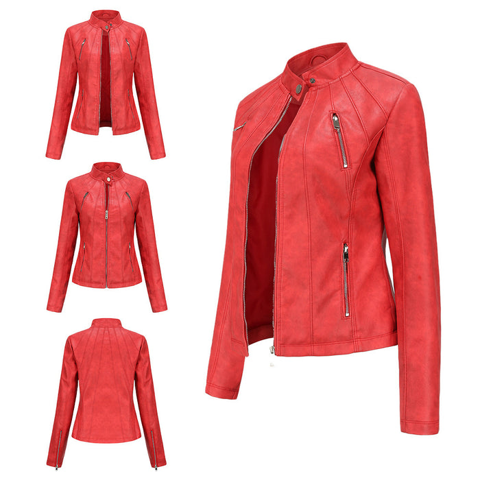 Short ladies leather jacket DJFShopping/Fashion