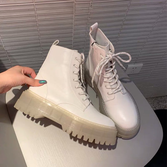 Women Ankle Boots Fashion Platform Warm Winter Shoes Woman Thick Bottom Office Lady Casual Daily Footwear DJFShopping/Fashion