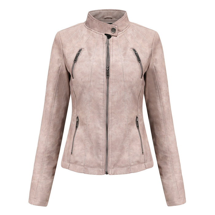 Short ladies leather jacket DJFShopping/Fashion