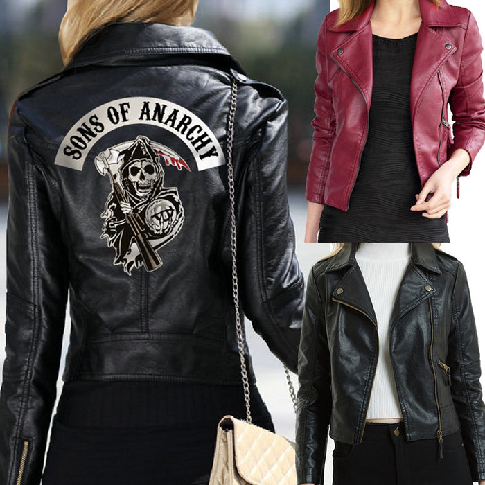 Ladies PU Washed Leather Jacket DJFShopping/Fashion