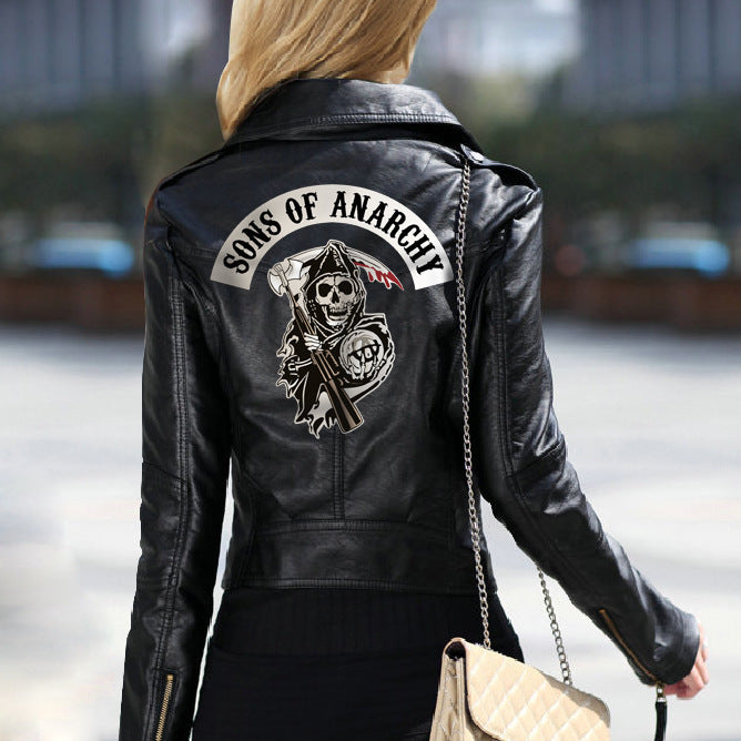 Ladies PU Washed Leather Jacket DJFShopping/Fashion