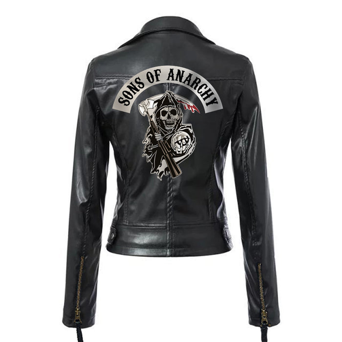 Ladies PU Washed Leather Jacket DJFShopping/Fashion