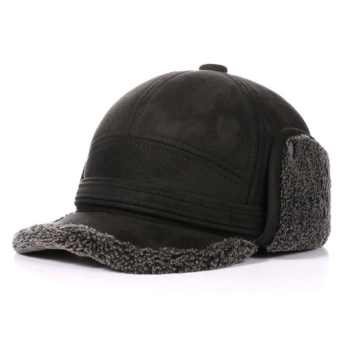 Autumn And Winter Thermal Lei Feng Cap Suede