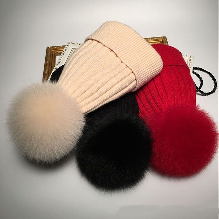 Women's Autumn Winter Woolen Cap Korean Style