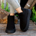 Winter Snow Boots Fashion Flat Thick-soled Cotton Shoes Round Toe Warm Plush Ankle Boot For Women DJFShopping/Fashion