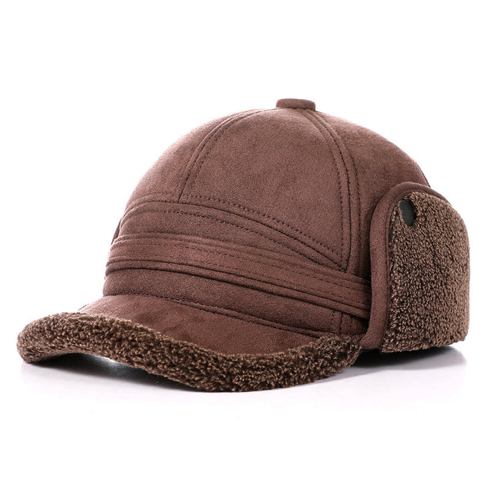 Autumn And Winter Thermal Lei Feng Cap Suede