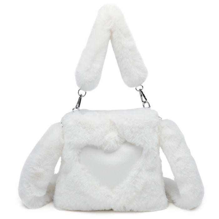 Women Fluffy Shoulder Bag Top-handle Bag Female Autumn Winter Handbag Plush Tote Girls Fashion Shopping Bags Handbags For Women DJFShopping/Fashion