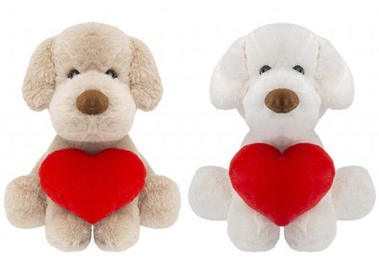 Assorted Puppy with Love Heart Plush for valentine (26cm)